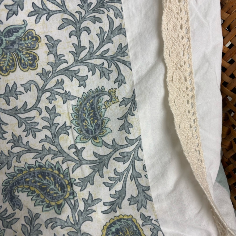 Madison Park-Stella-duvet cover-color block mint paisley print/bonus sha… - Picture 4 of 15